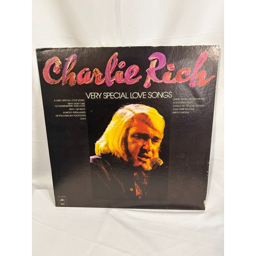 Vintage CHARLIE RICH "Very Special Love Songs" LP Vinyl Record